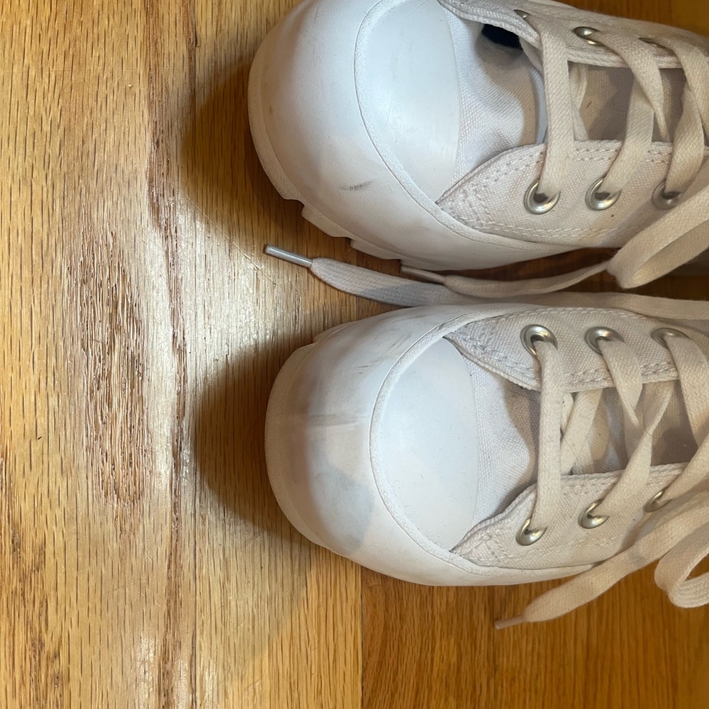 Women’s Converse All Star White High-Top Sneakers, Size 7 - Picture 3 of 6